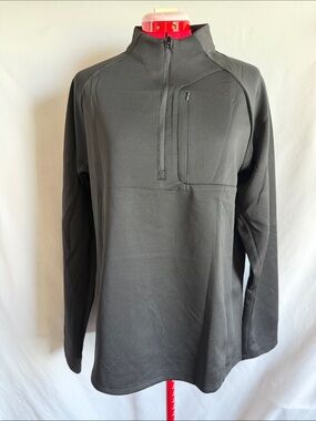 Men's Black Zip-Up Sweater Pullover